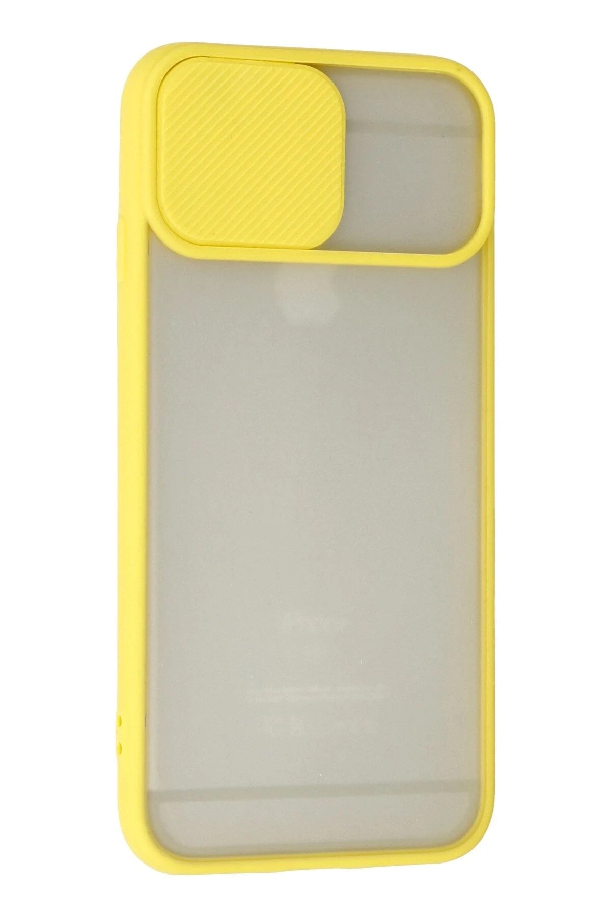 Mey İthalat® iPhone 6 Kılıf Palm Buzlu Kamera Sürgülü Silikon - Sarı