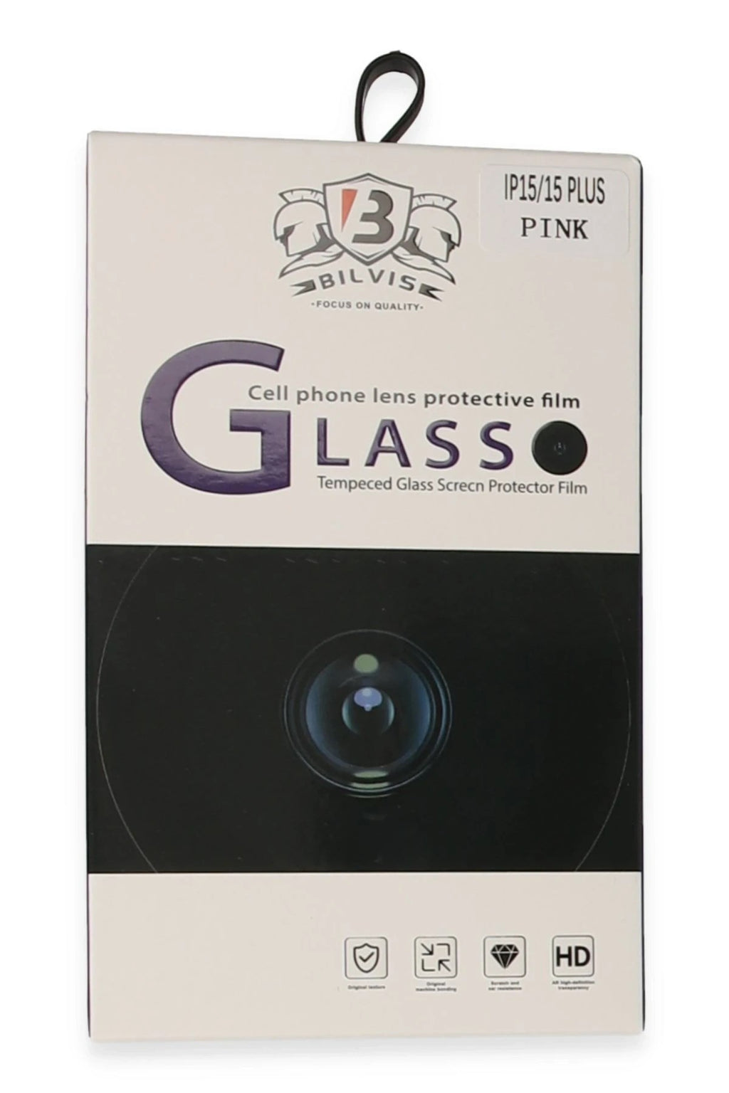 Mey İthalat® iPhone 15 Bilvis Titan Kamera Lens - Pembe
