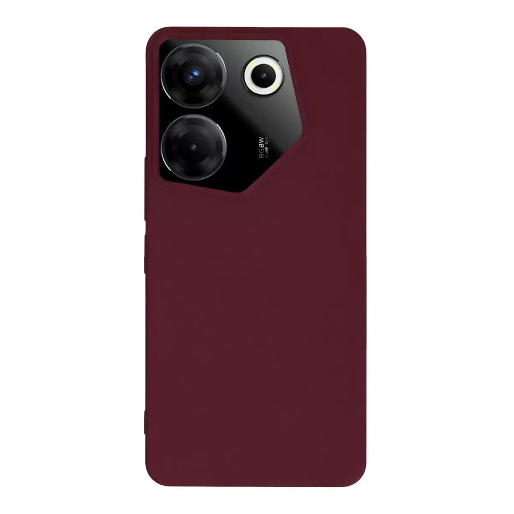 Mey İthalat® Tecno Camon 20 Pro 5G Kılıf First Silikon - Bordo