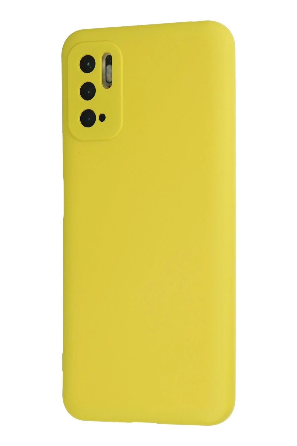 Mey İthalat® Redmi Note 10 5G Kılıf Nano içi Kadife Silikon - Sarı