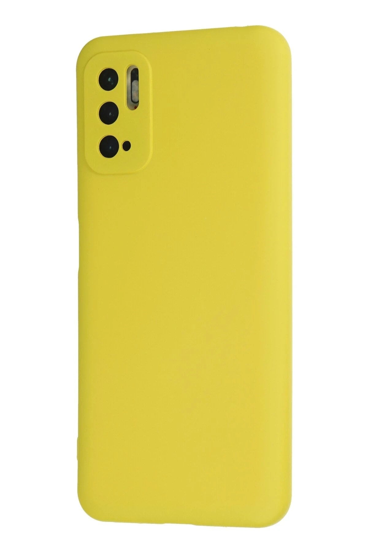 Mey İthalat® Redmi Note 10 5G Kılıf Nano içi Kadife Silikon - Sarı