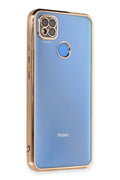 Mey İthalat® Redmi 9C Kılıf Lensli Silikon - Gold