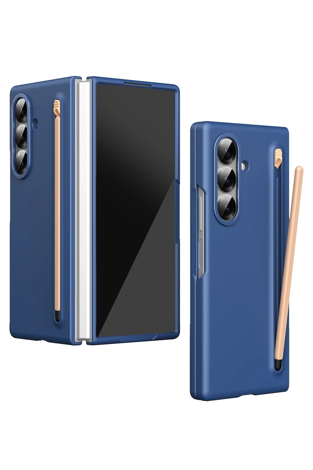 Mey İthalat® Samsung Galaxy Z Fold 6 Hole Fold Kapak - Lacivert