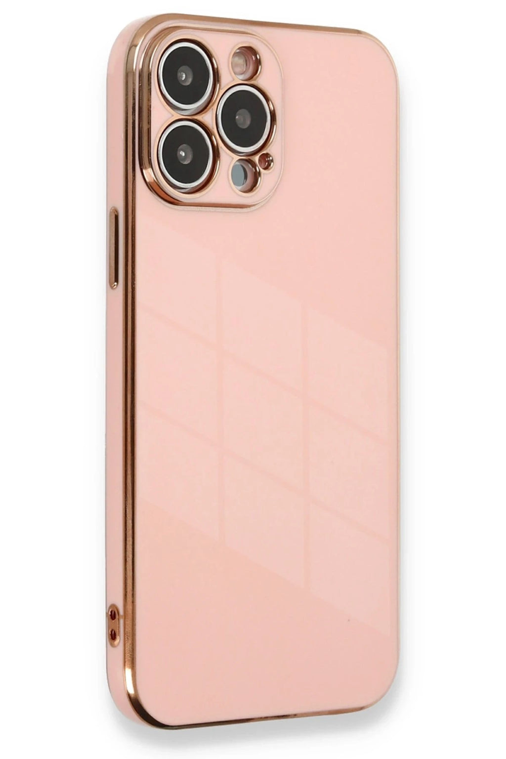 Mey İthalat® iPhone 13 Pro Max Kılıf Volet Silikon - Pembe