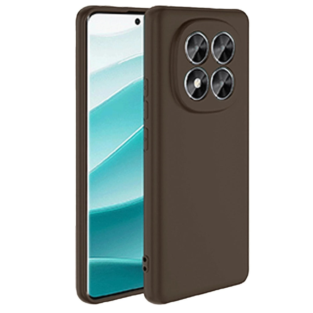 Mey İthalat® Redmi Note 14 Pro 5G Kılıf First Silikon - Kahverengi