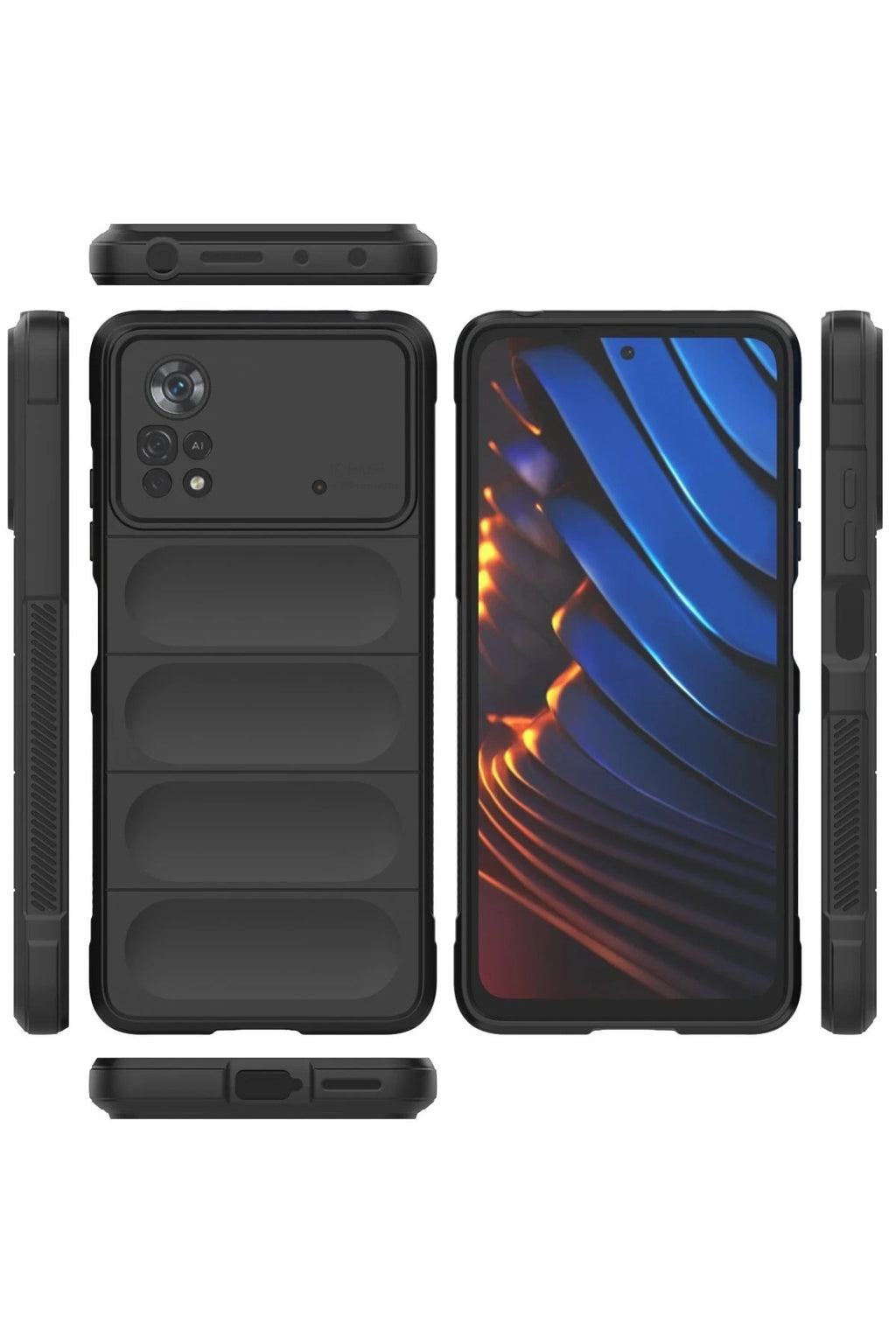 Mey İthalat® Poco X4 Pro 5G Kılıf Optimum Silikon - Siyah