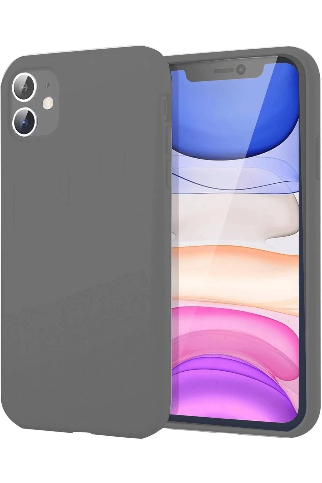 Mey İthalat® iPhone 11 Kılıf First Silikon - Gri