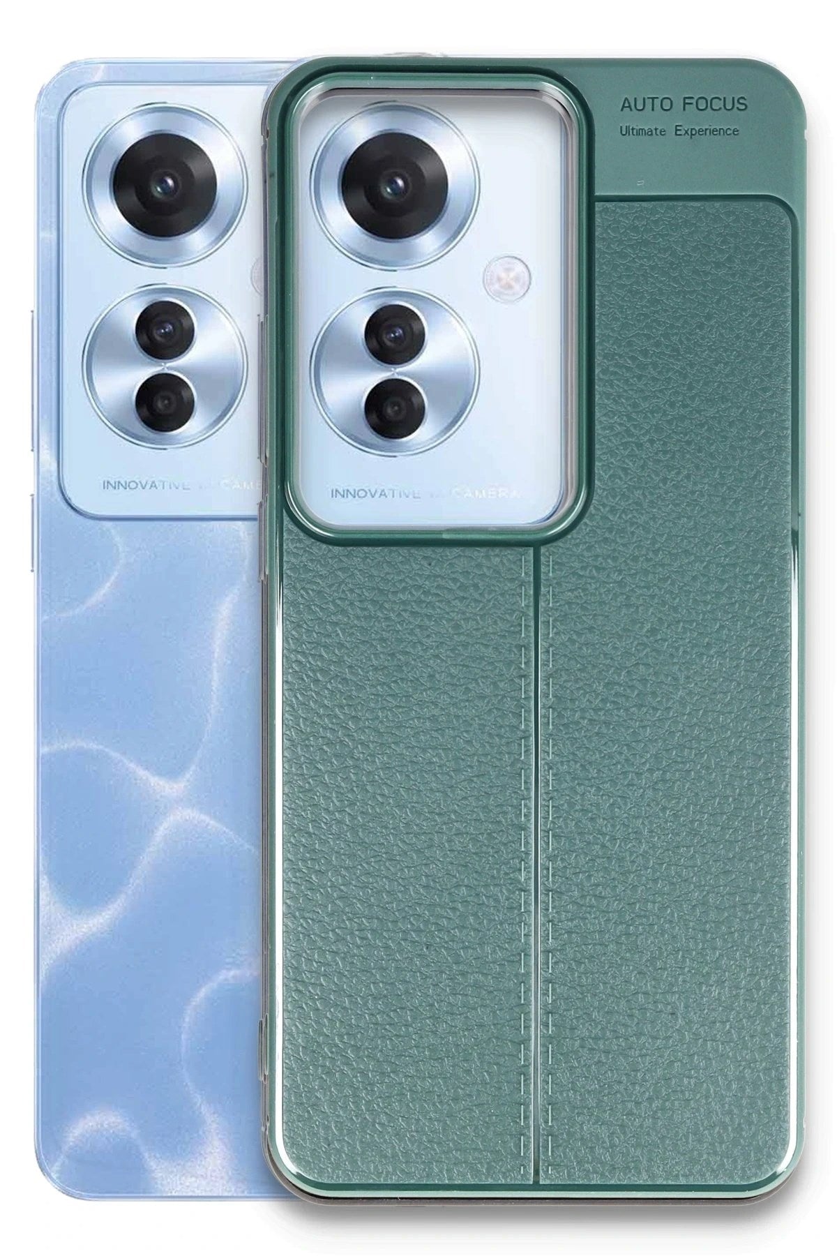 Mey İthalat® Reno 11F Kılıf Auto Focus Kapak - Koyu Yeşil