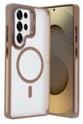 Mey İthalat® Samsung Galaxy S25 Ultra Flet Lens Magsafe Kapak - Gold
