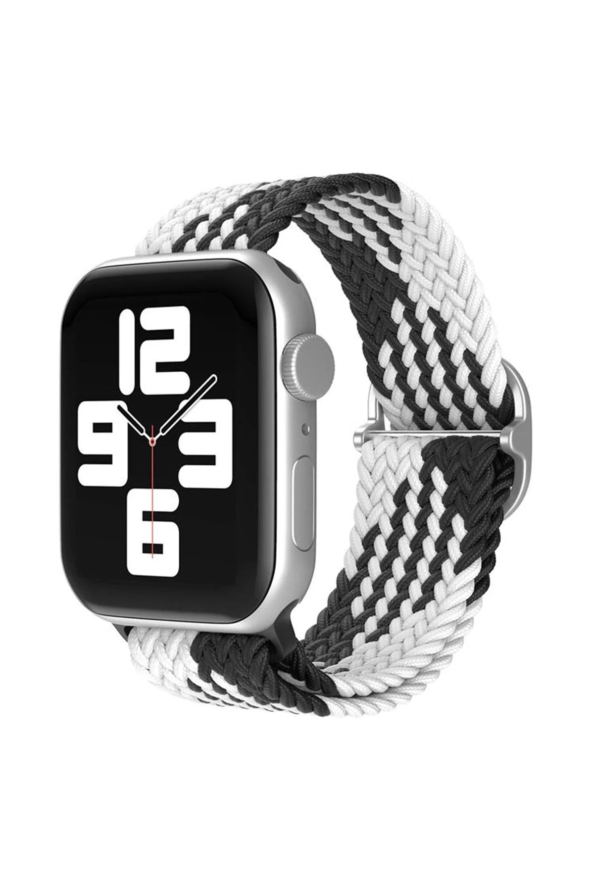 Mey İthalat® Watch 38mm Star Kordon - Siyah-Beyaz