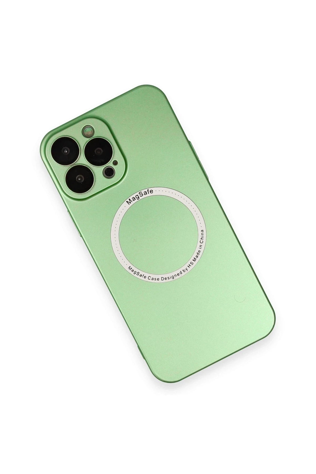 Mey İthalat® iPhone 13 Pro Kılıf Jack Magneticsafe Lens Silikon - Yeşil