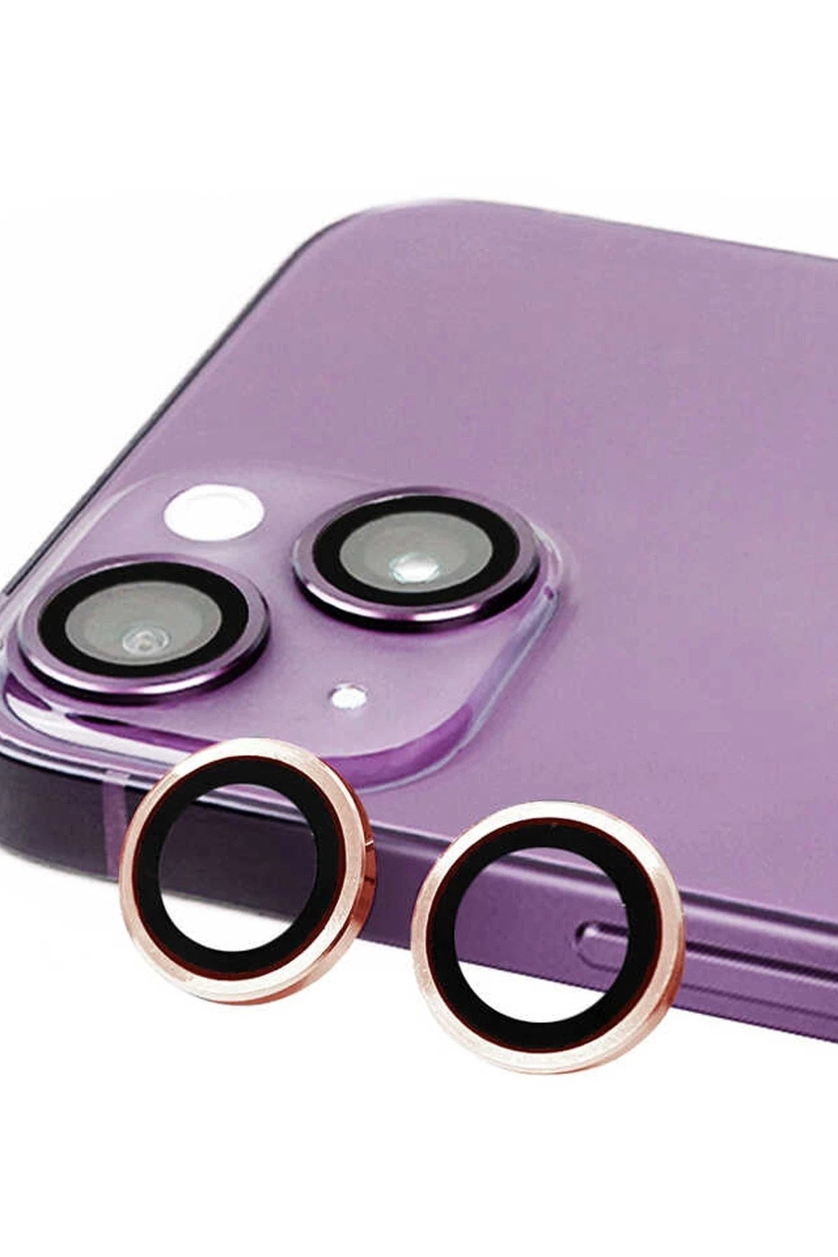 Mey İthalat® iPhone 13 Raze Metal Kamera Lens - Pembe
