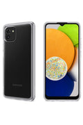 Mey İthalat® Samsung Galaxy A03 Kılıf Lüx Şeffaf Silikon