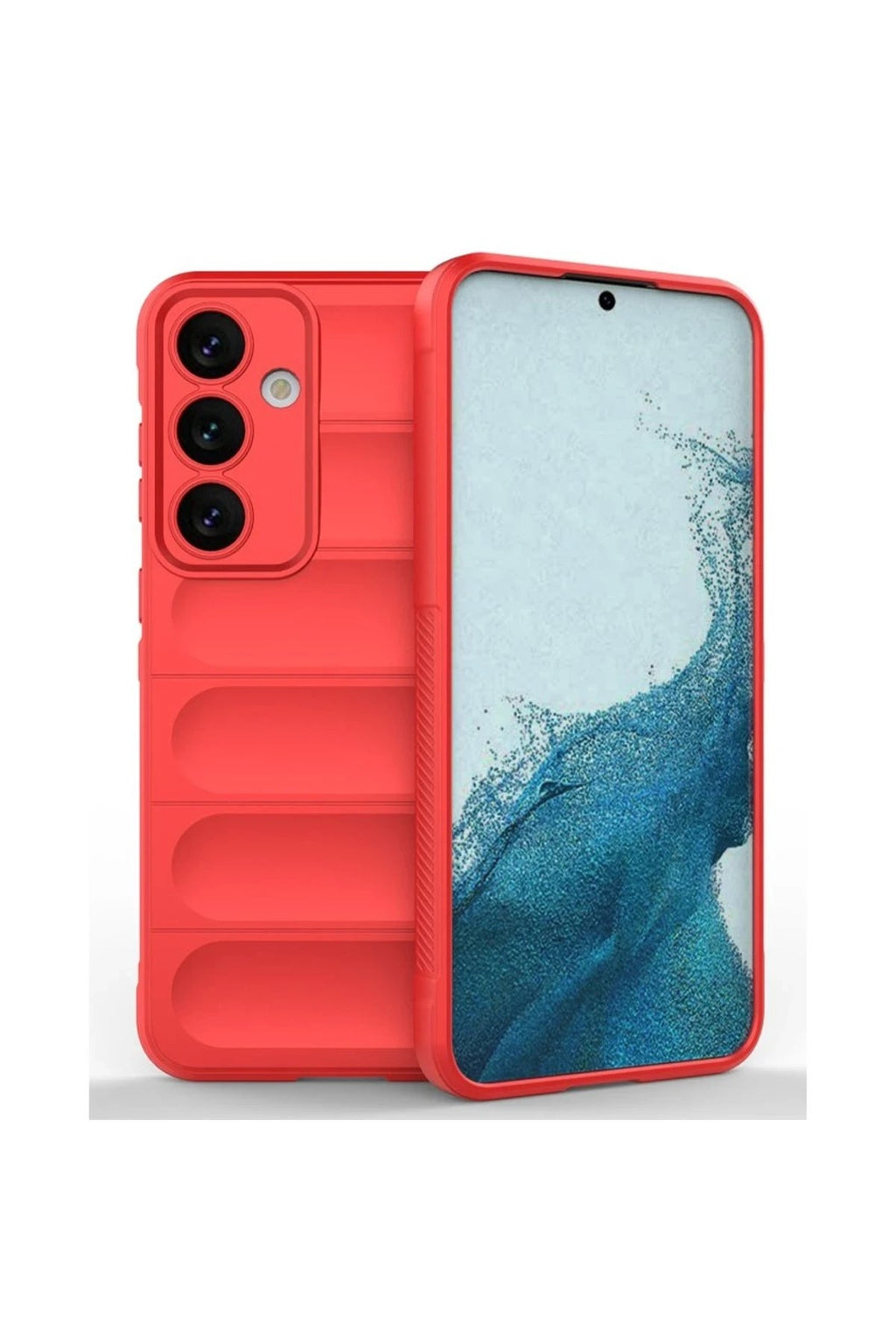 Mey İthalat® Samsung Galaxy S24 FE Kılıf Optimum Silikon - Kırmızı