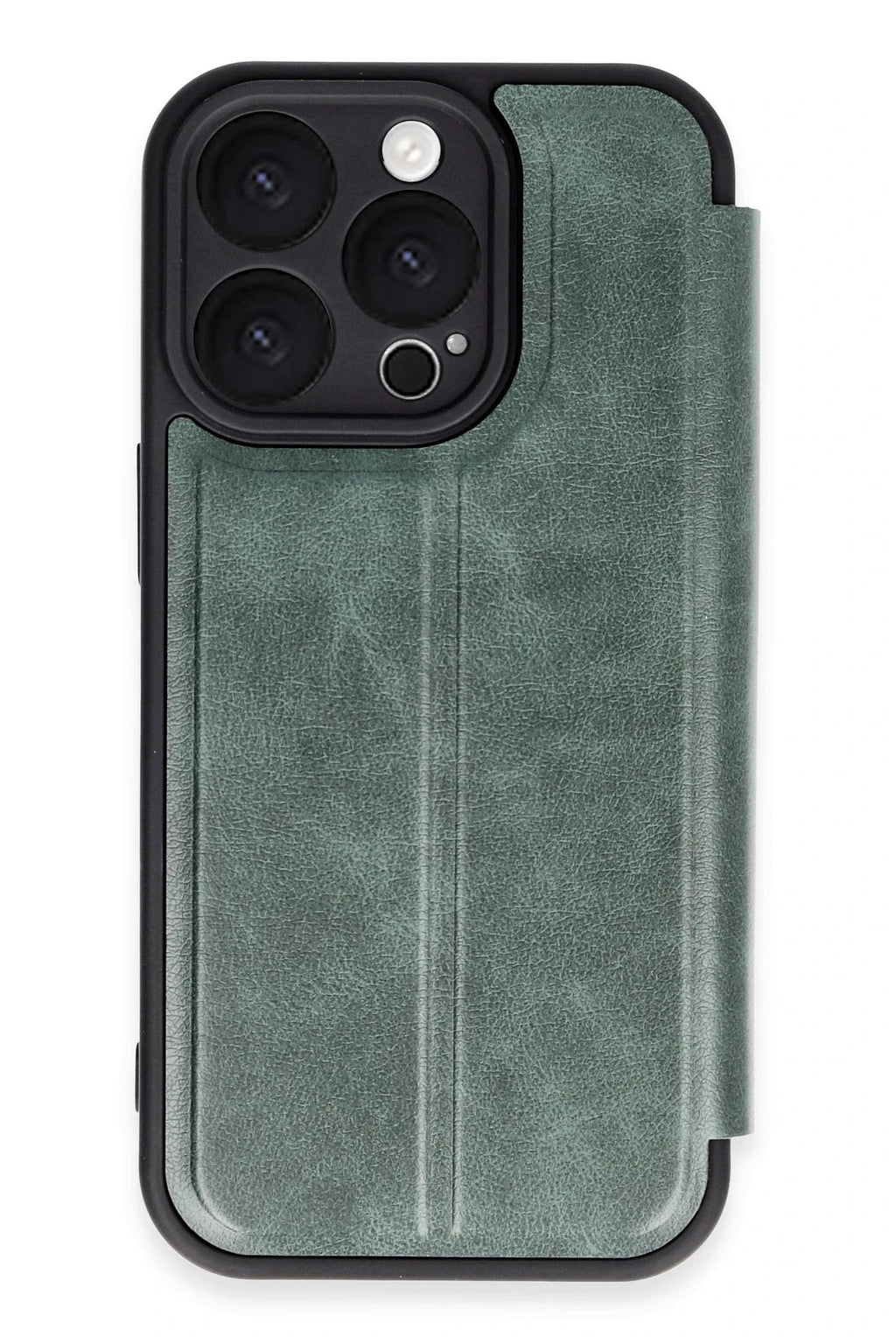Mey İthalat® iPhone 16 Pro Max Kılıf Flip Cover - Koyu Yeşil