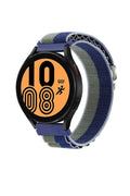 Mey İthalat® Watch 22mm KR410 Kumaş Kordon - Lacivert-Yeşil