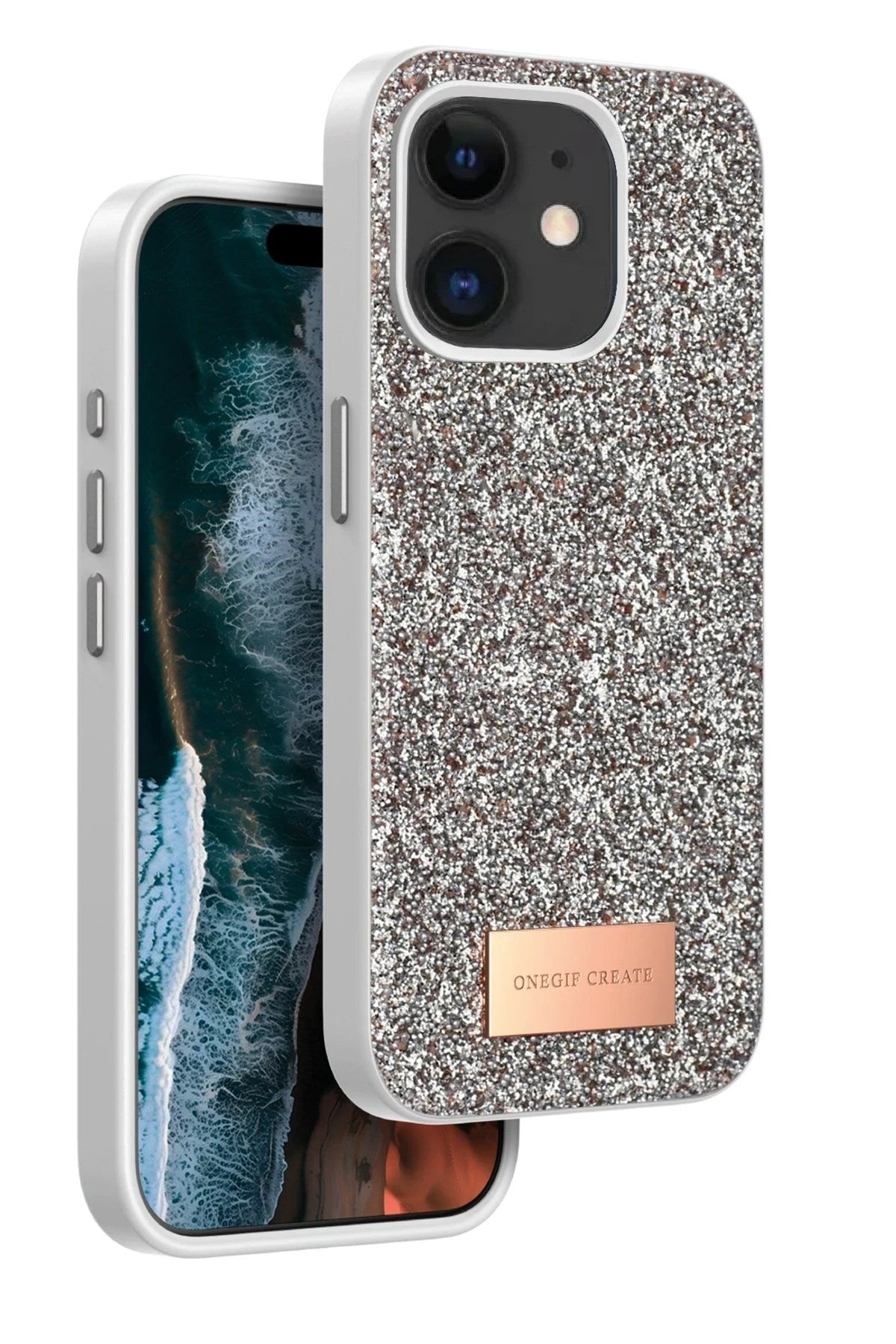 Mey İthalat® iPhone 11 Bright Simli Kapak - Gold
