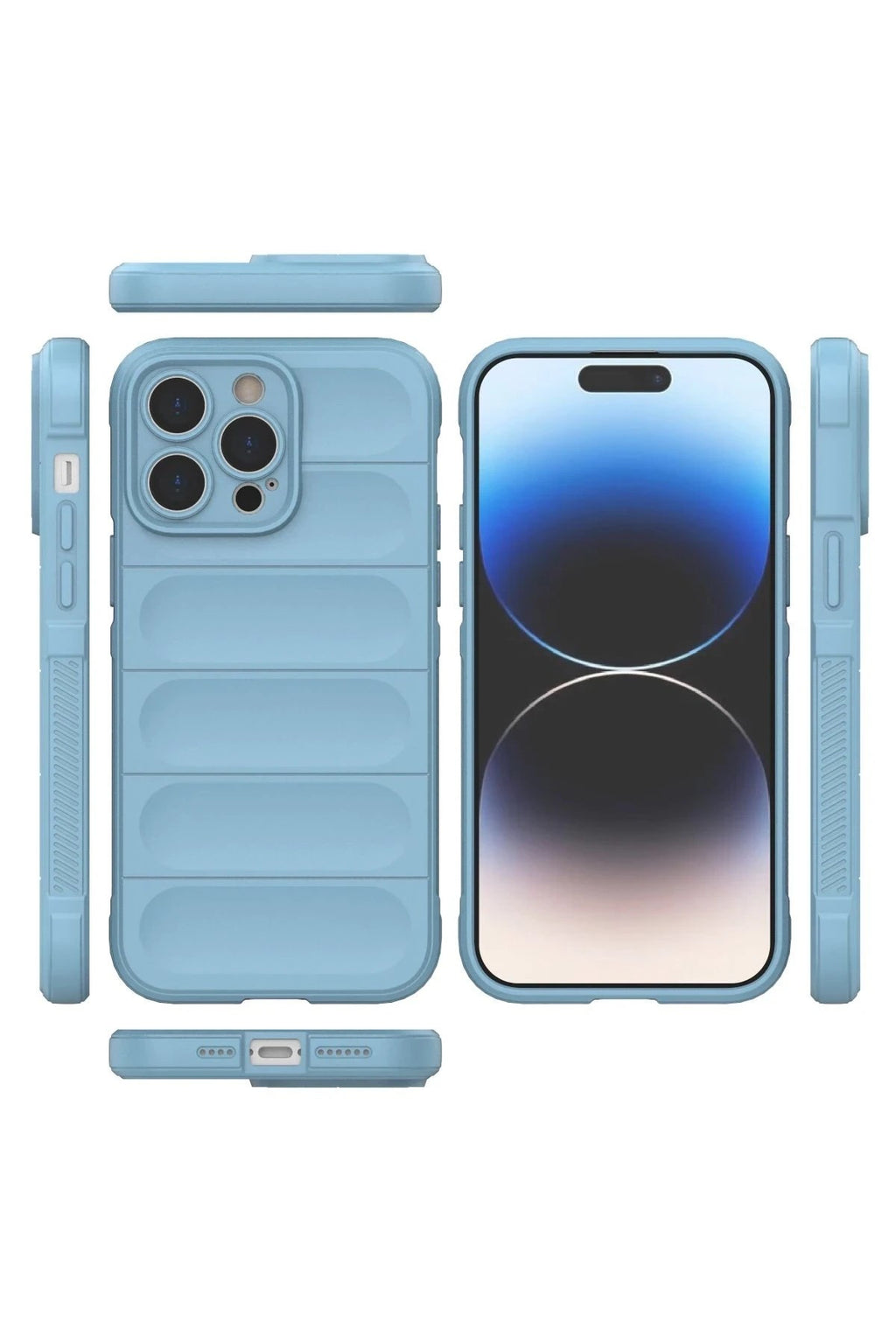 Mey İthalat® iPhone 14 Pro Kılıf Optimum Silikon - Sky Blue