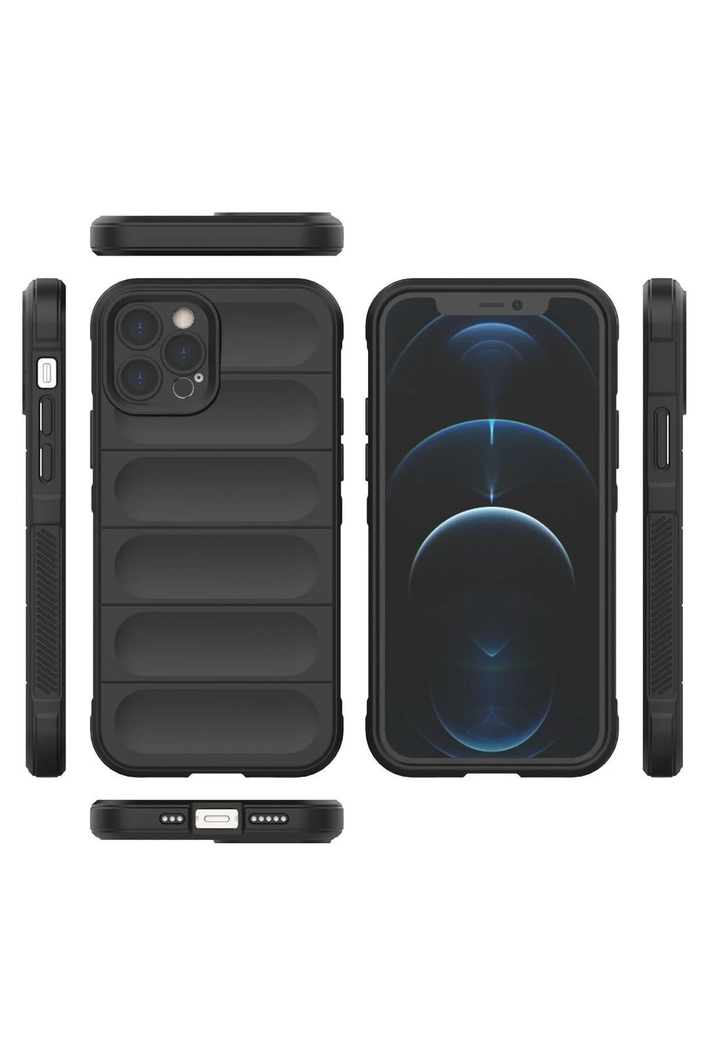 Mey İthalat® iPhone 12 Pro Kılıf Optimum Silikon - Siyah