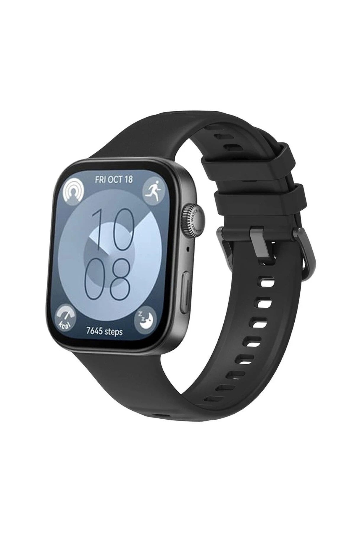 Mey İthalat® Huawei Watch Fit 3 Klasik Kordon - Siyah