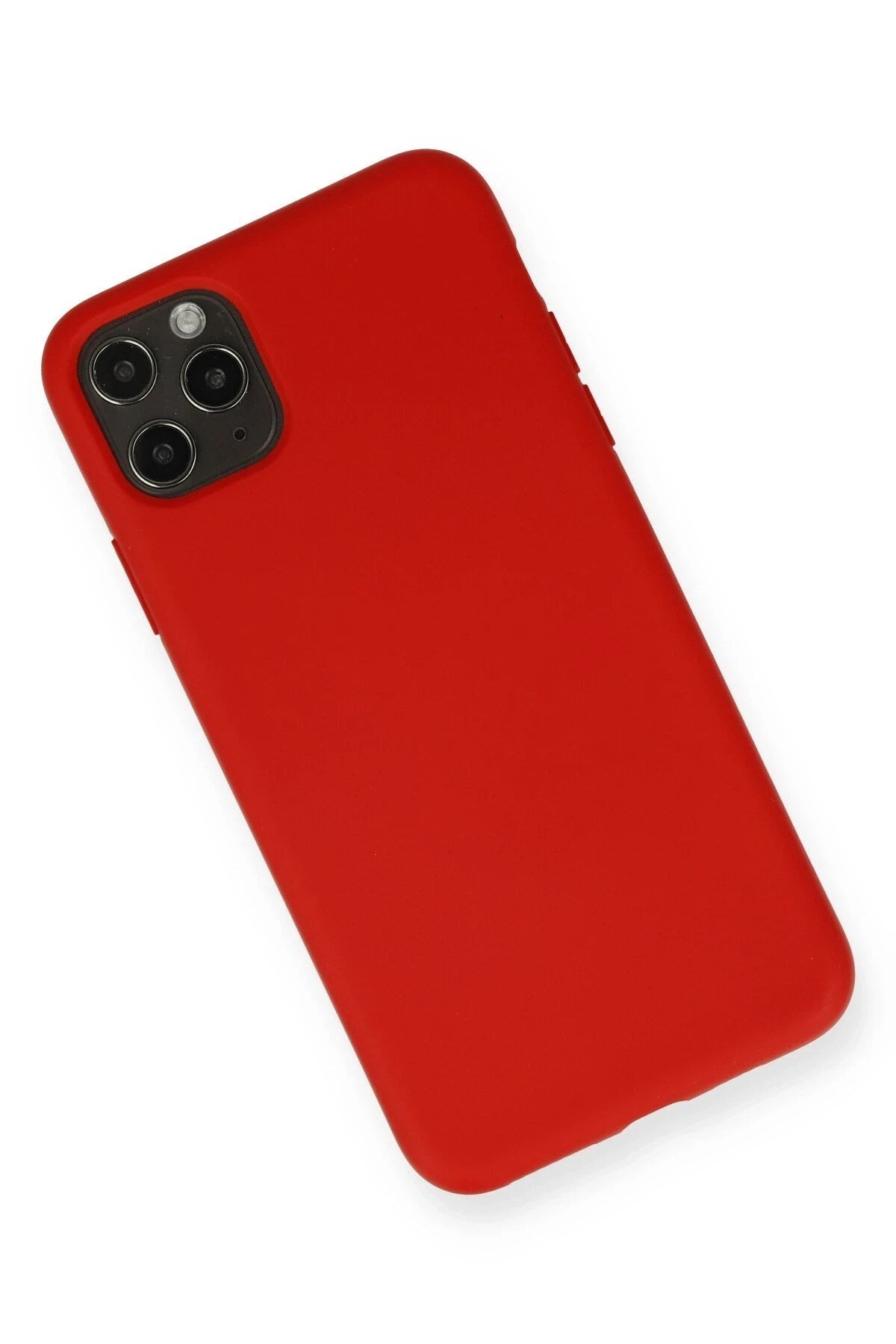 Mey İthalat® iPhone 11 Pro Max Kılıf Nano içi Kadife Silikon - Kırmızı