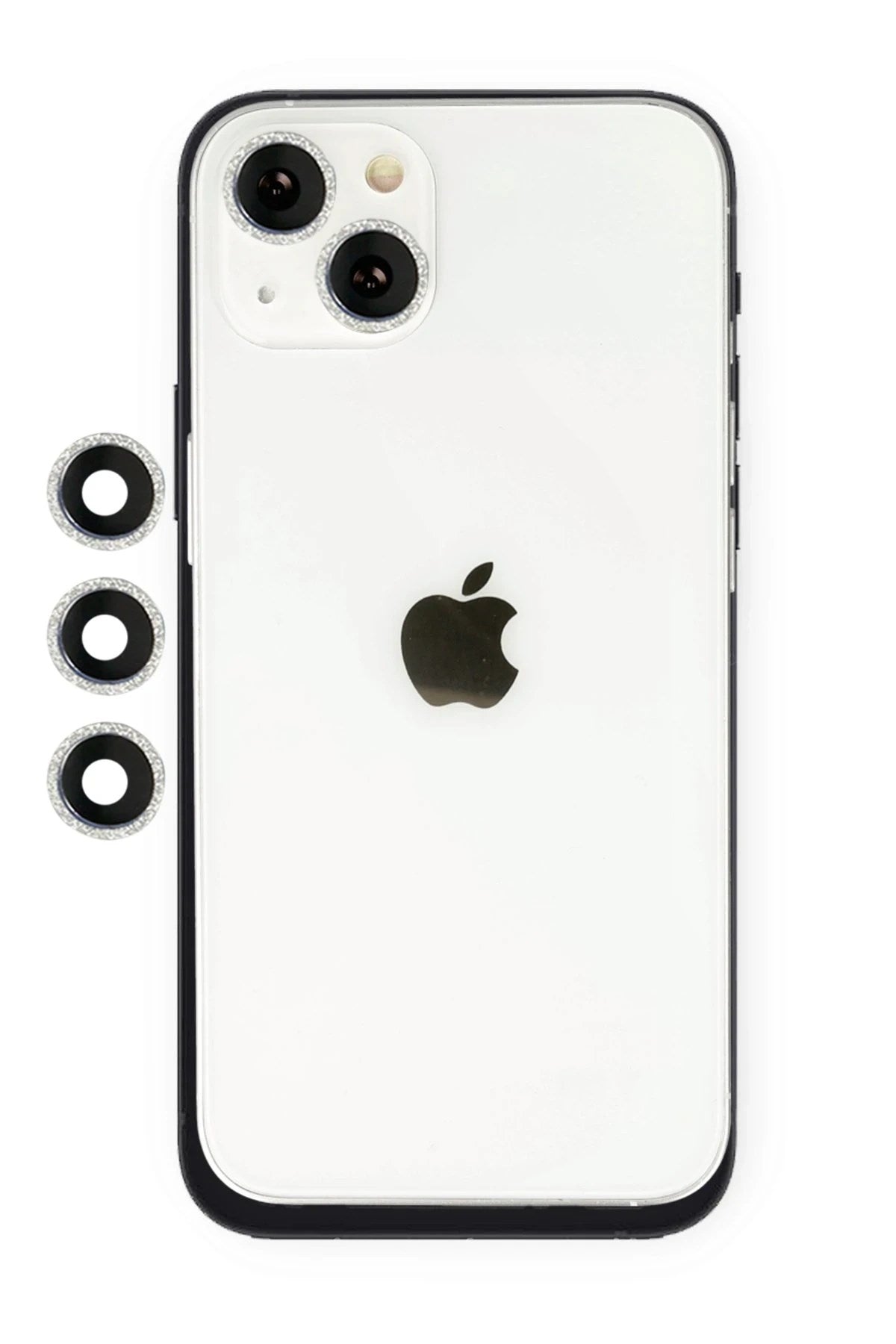 Mey İthalat® iPhone 14 Shine Kamera Lens - Gümüş