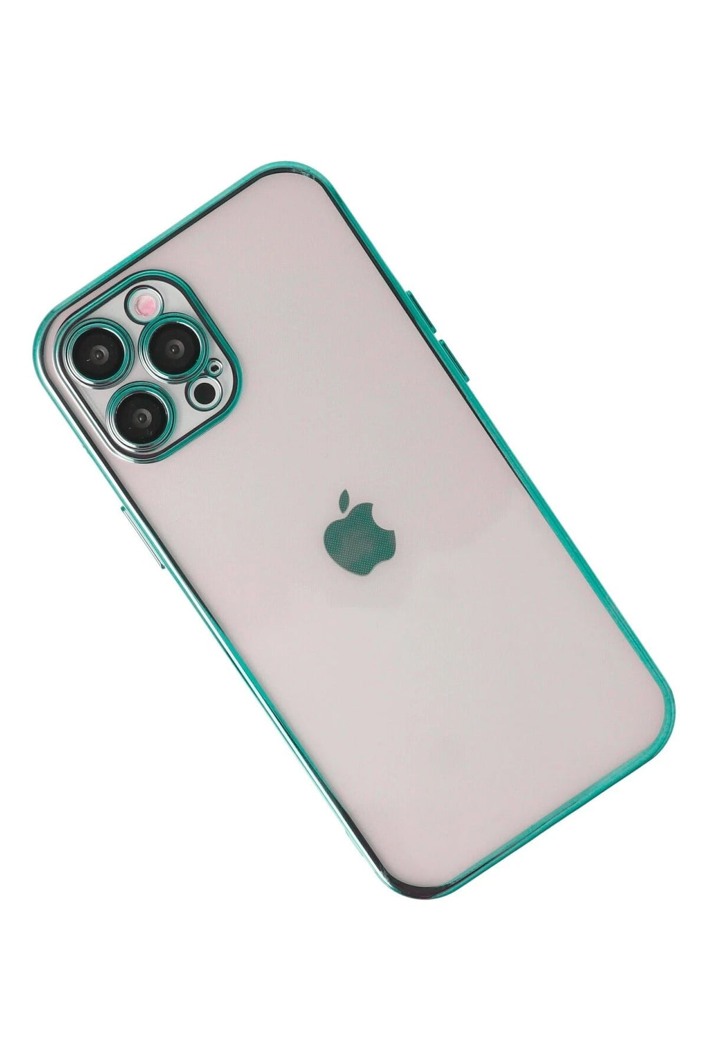 Mey İthalat® iPhone 12 Pro Kılıf Lensli Silikon - Yeşil