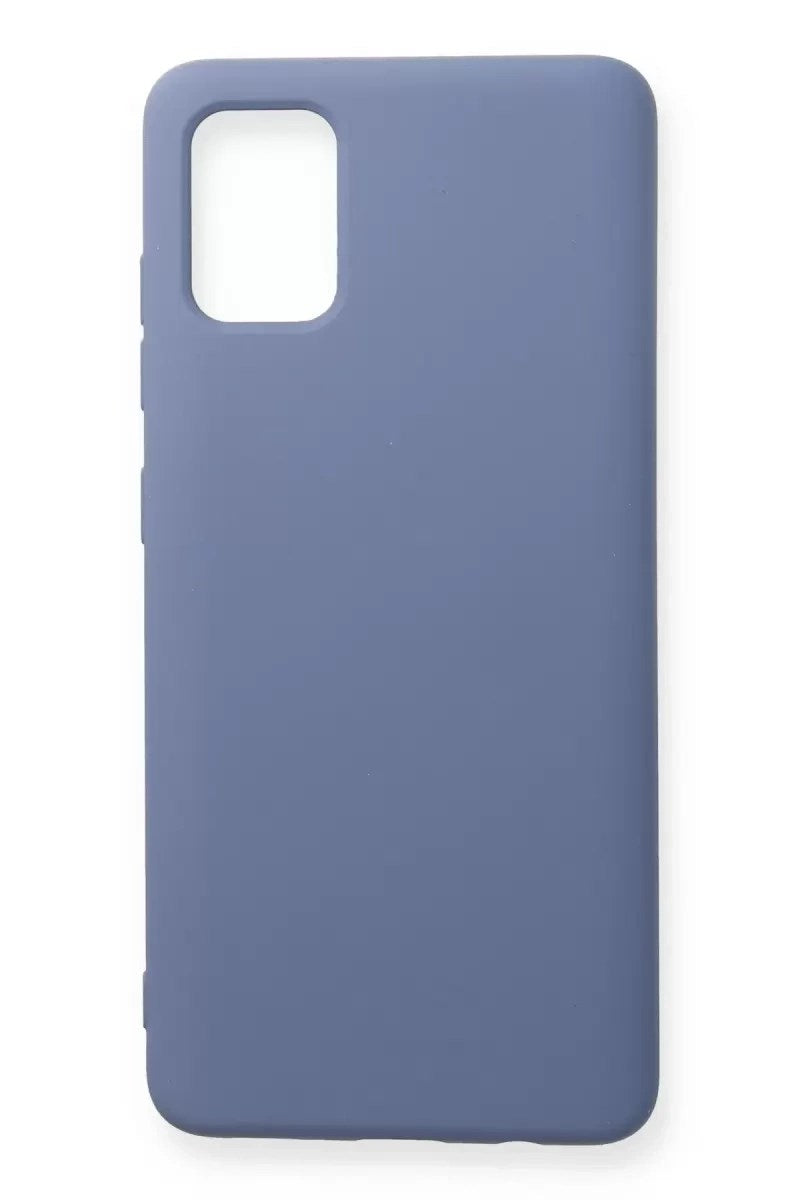 Mey İthalat® Samsung Galaxy A71 Kılıf Nano içi Kadife Silikon - Gri