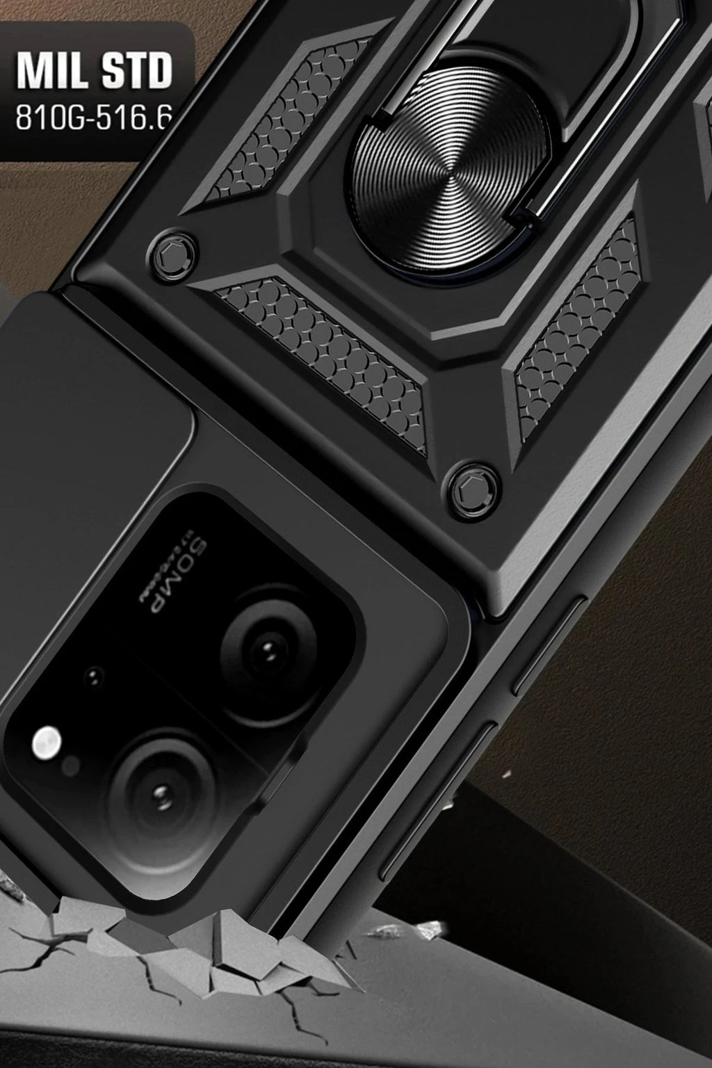 Mey İthalat® Mi 13T Pro Kılıf Pars Lens Yüzüklü Silikon - Kırmızı