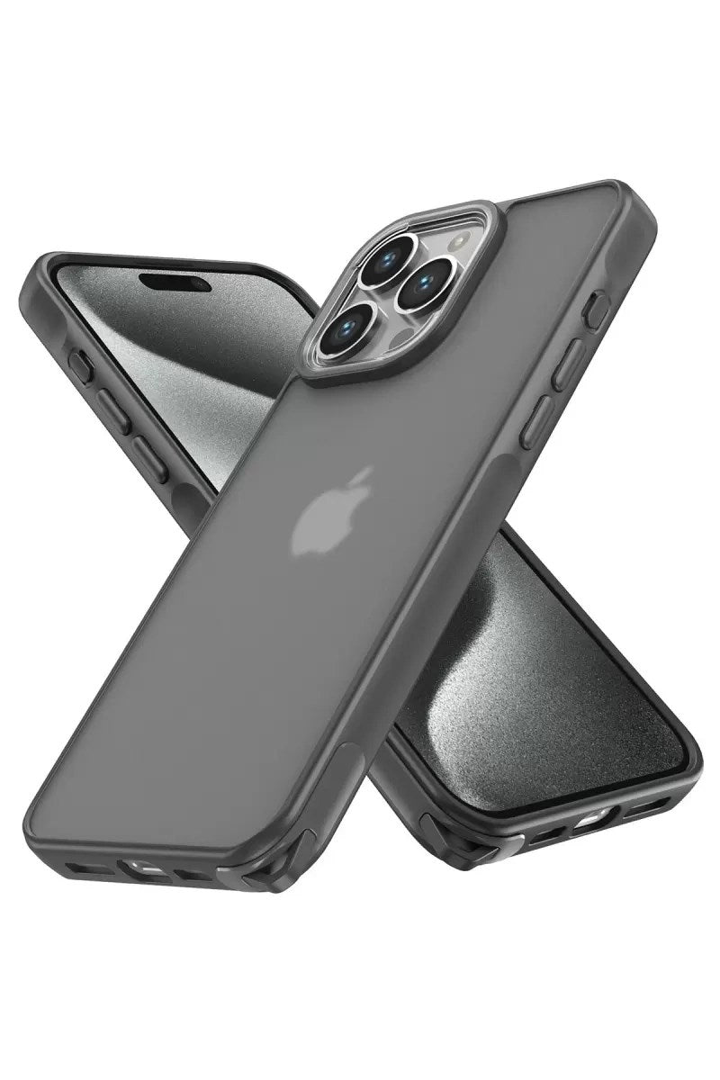 Mey İthalat® iPhone 13 Pro Max Kılıf Elegant Kapak - Titan Gri