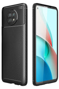 Mey İthalat® Redmi Note 9 5G Kılıf Auto Focus Karbon Kapak - Siyah