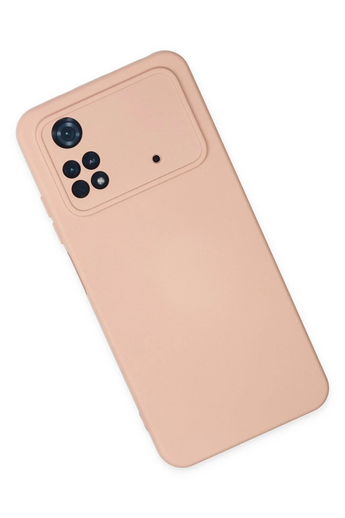 Mey İthalat® Poco M4 Pro 4G Kılıf Nano içi Kadife Silikon - Pudra