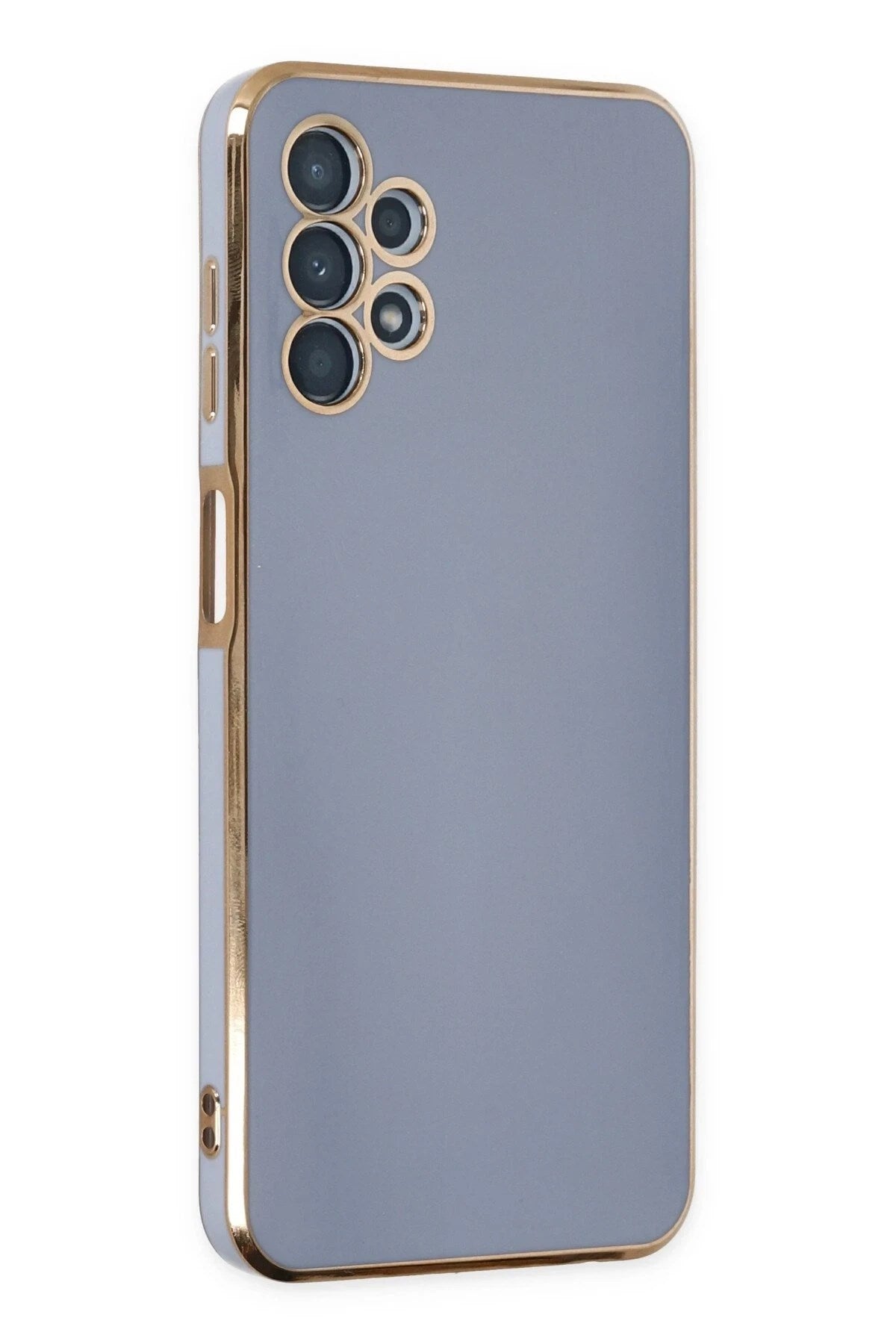 Mey İthalat® Samsung Galaxy A13 4G Kılıf Volet Silikon - Mavi