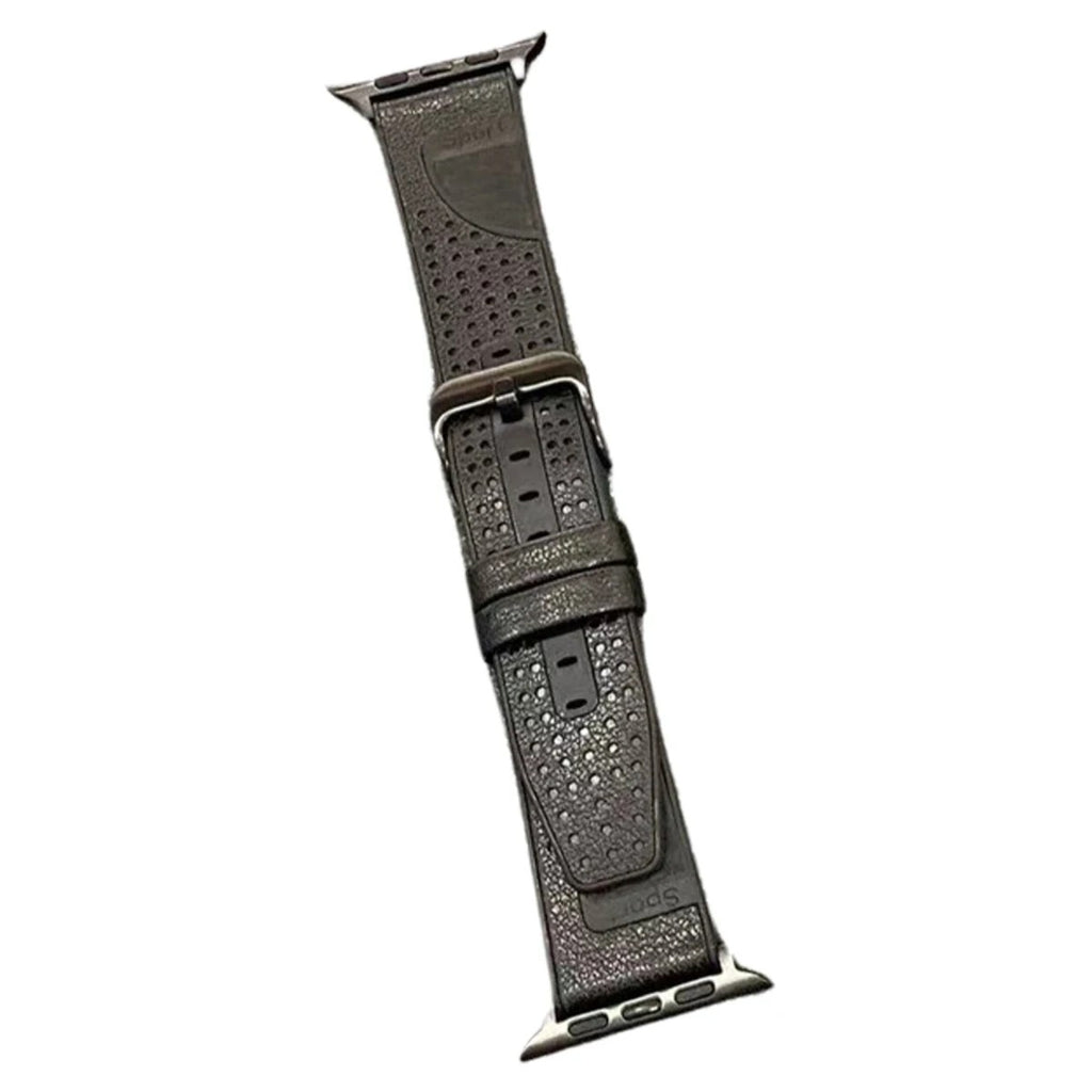 Mey İthalat® Watch 45mm Buff Deri Kordon - Siyah