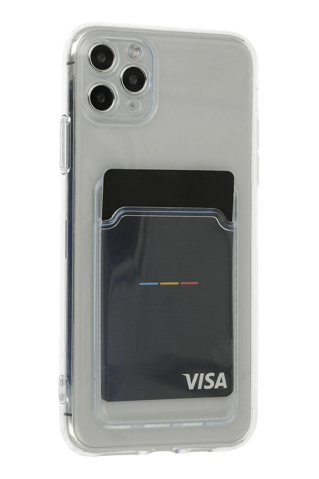 Mey İthalat® iPhone 11 Pro Max Kılıf Kart Şeffaf Silikon - Şeffaf