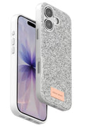 Mey İthalat® iPhone 17 Bright Simli Kapak - Beyaz