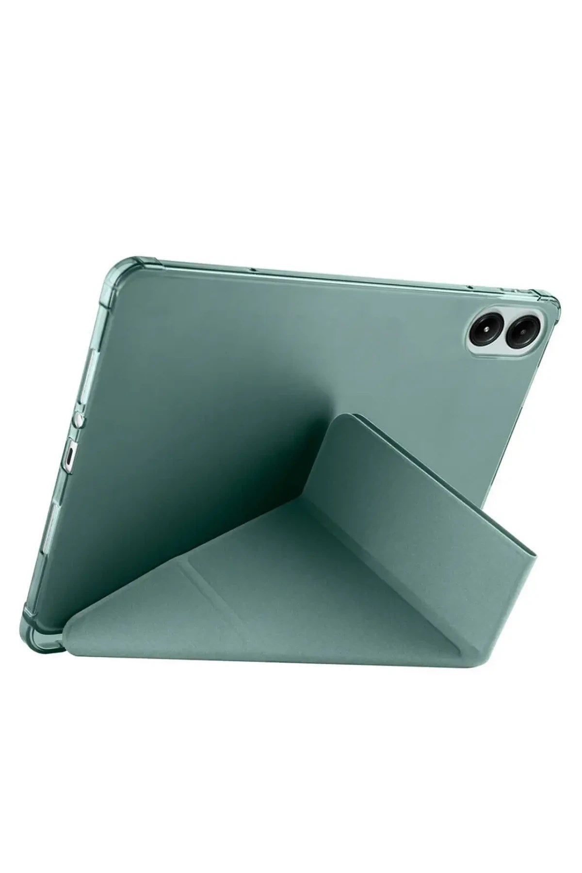 Mey İthalat® Redmi Pad SE 4G Kılıf Kalemlikli Mars Tablet Kılıfı - Koyu Yeşil
