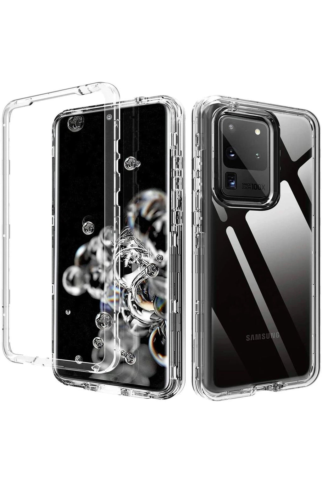 Mey İthalat® Samsung Galaxy S20 Plus Kılıf Lüx Şeffaf Silikon