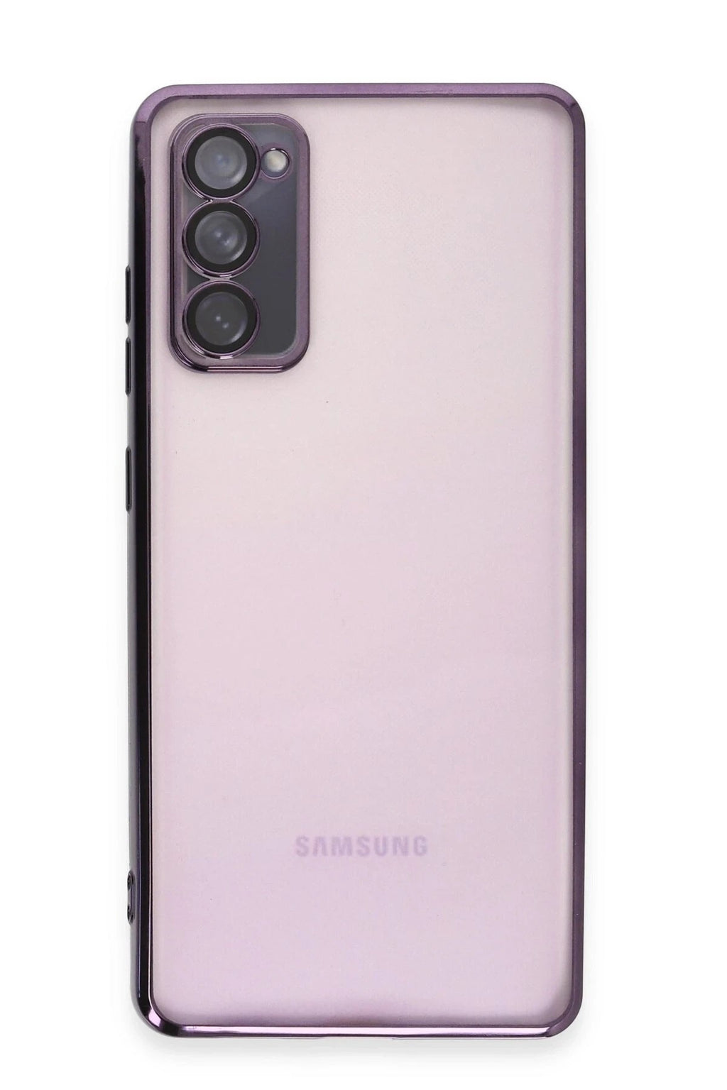Mey İthalat® Samsung Galaxy S20 FE Kılıf Lensli Silikon - Mor