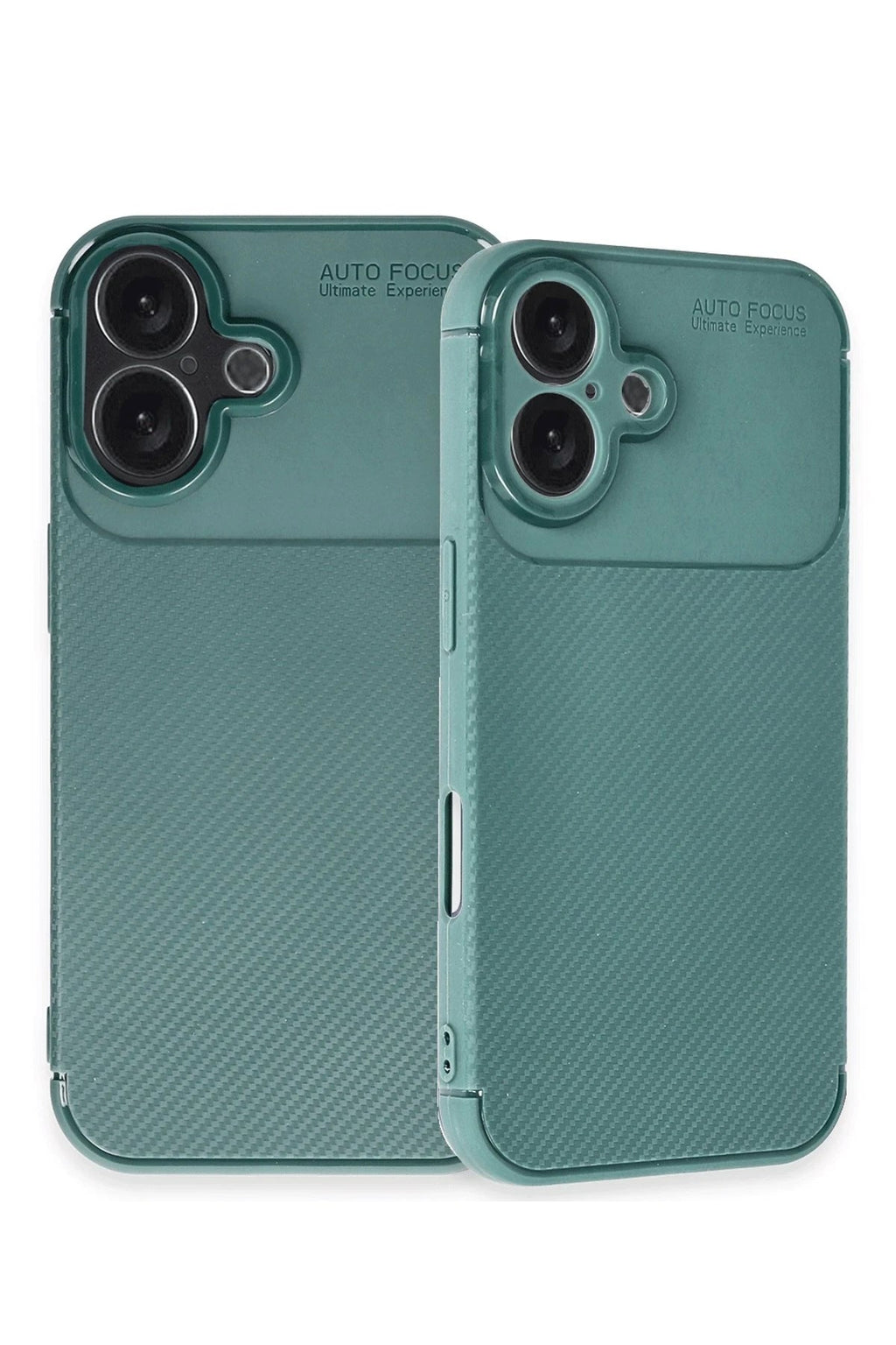 Mey İthalat® iPhone 16 Plus Kılıf Auto Focus Karbon Kapak - Koyu Yeşil
