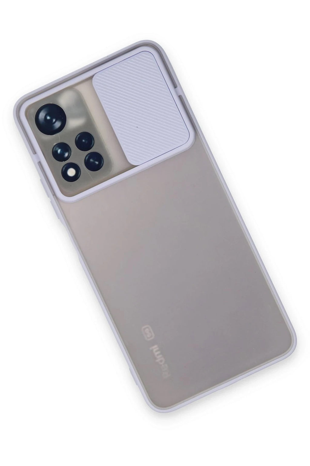 Mey İthalat® Redmi Note 11T Kılıf Palm Buzlu Kamera Sürgülü Silikon - Lila