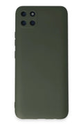 Mey İthalat® Realme C11 Kılıf Nano içi Kadife Silikon - Koyu Yeşil