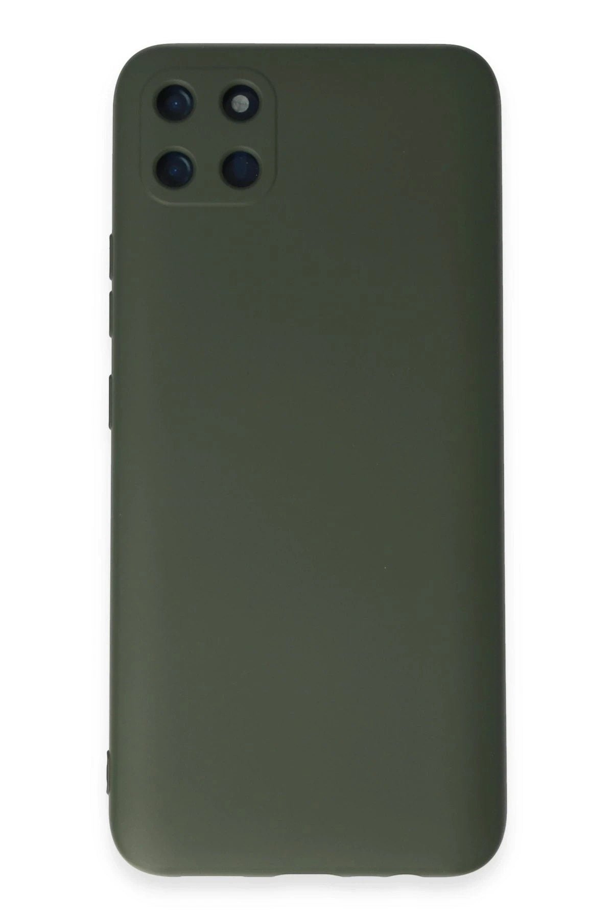 Mey İthalat® Realme C11 Kılıf Nano içi Kadife Silikon - Koyu Yeşil