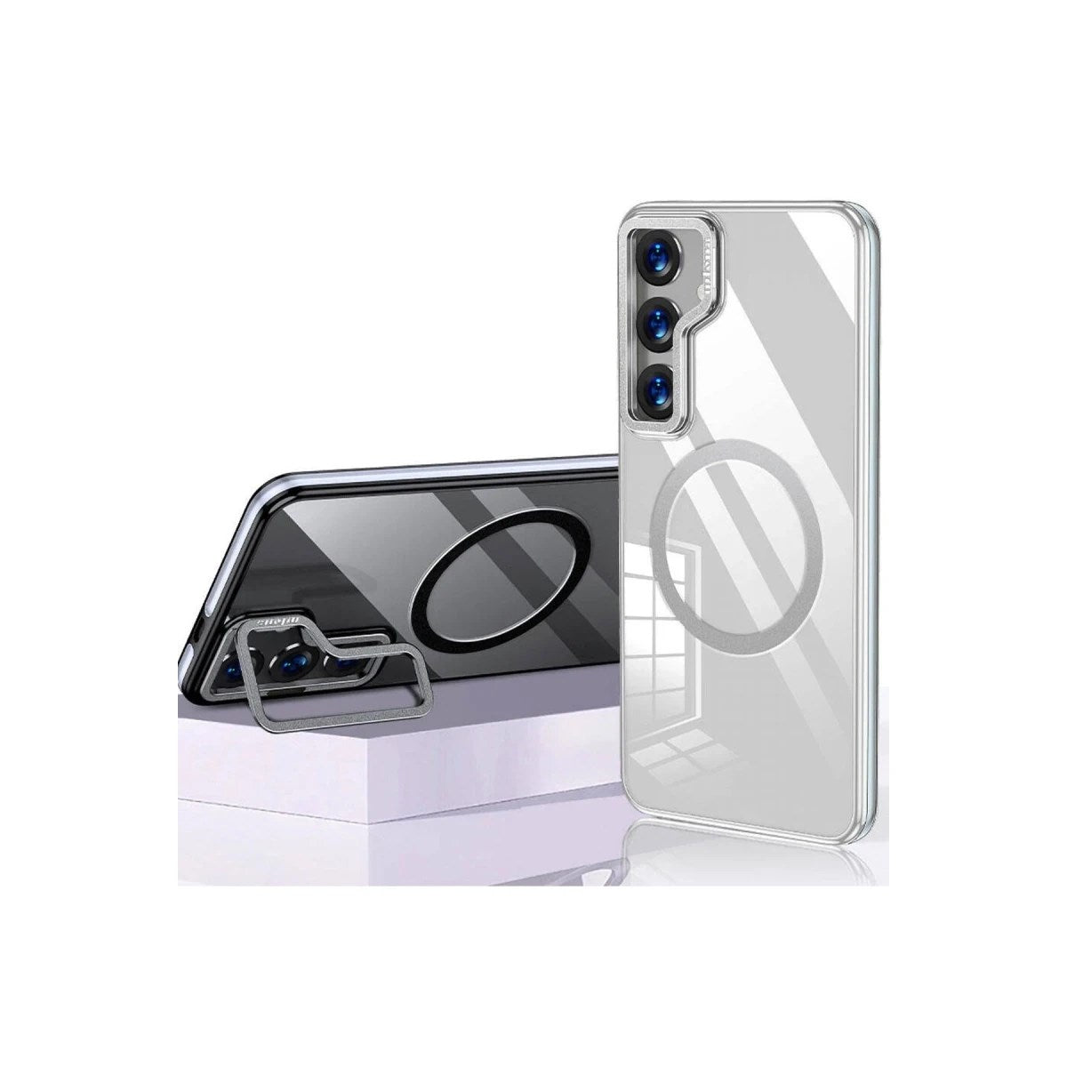 Mey İthalat® Samsung Galaxy S24 Crystal Magsafe Kapak - Şeffaf