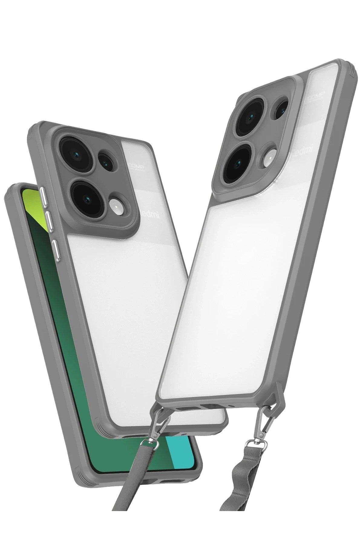 Mey İthalat® Redmi Note 13 Pro 5G Kılıf Penta Silikon Kılıf - Titan Gri