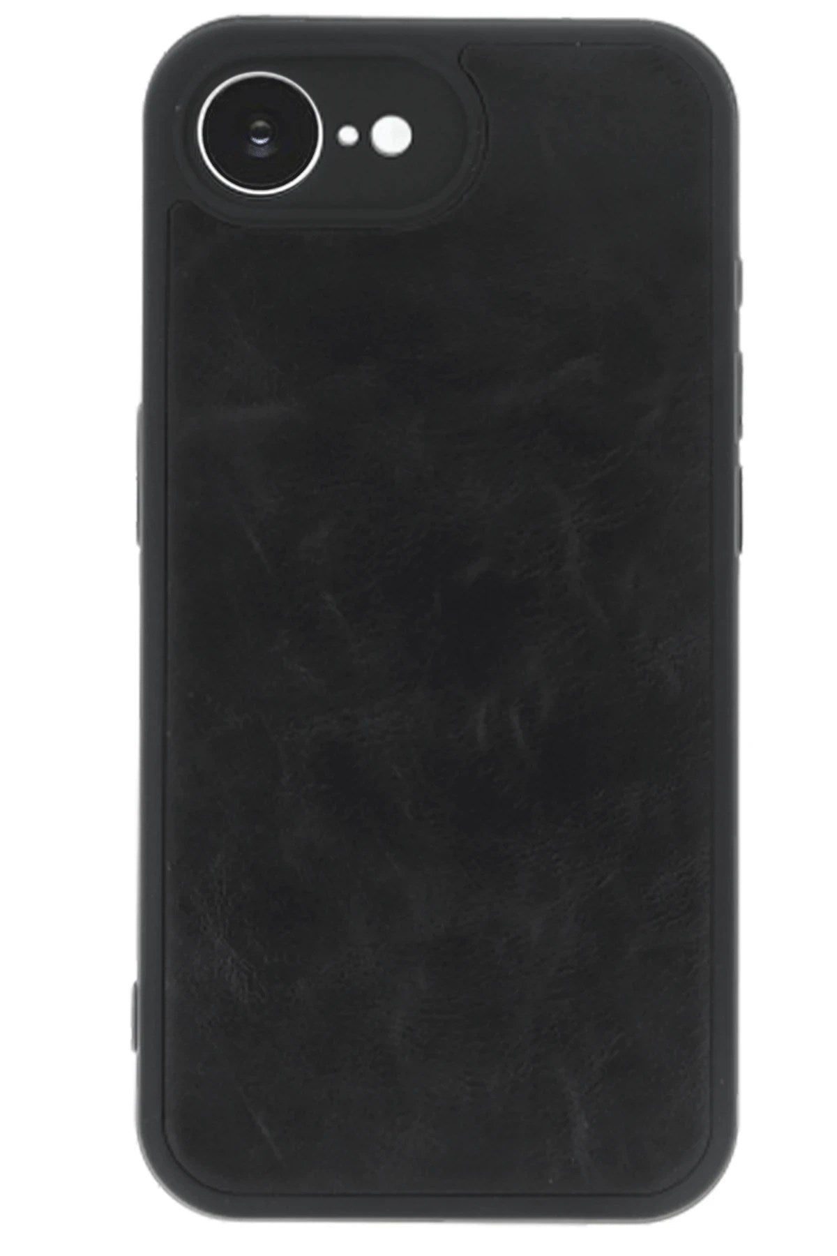 Mey İthalat® iPhone 16E Kılıf Aras Deri Kapak - Siyah