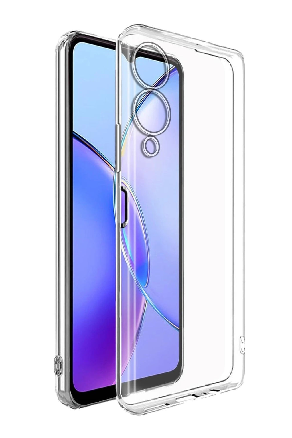 Mey İthalat® Vivo Y17S Kılıf Lüx Şeffaf Silikon
