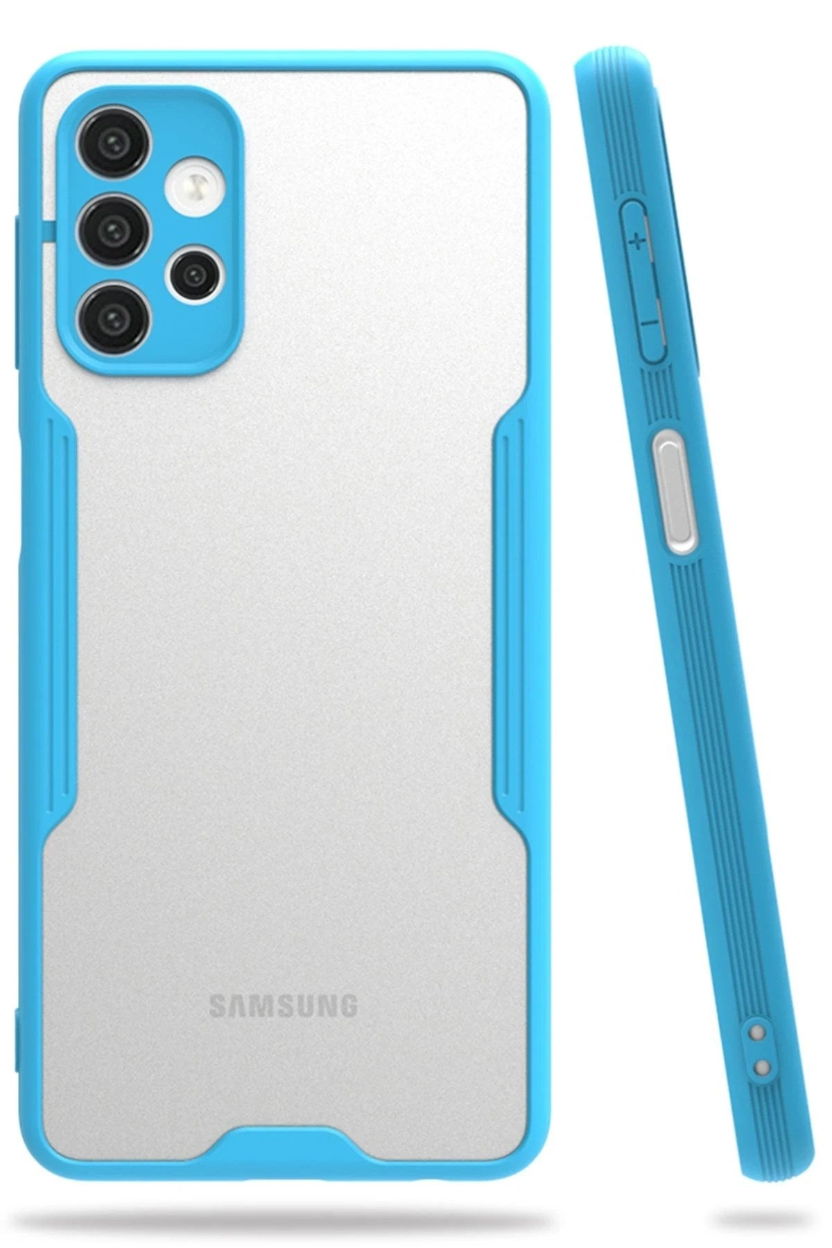 Mey İthalat® Samsung Galaxy A52 Kılıf Platin Silikon - Mavi