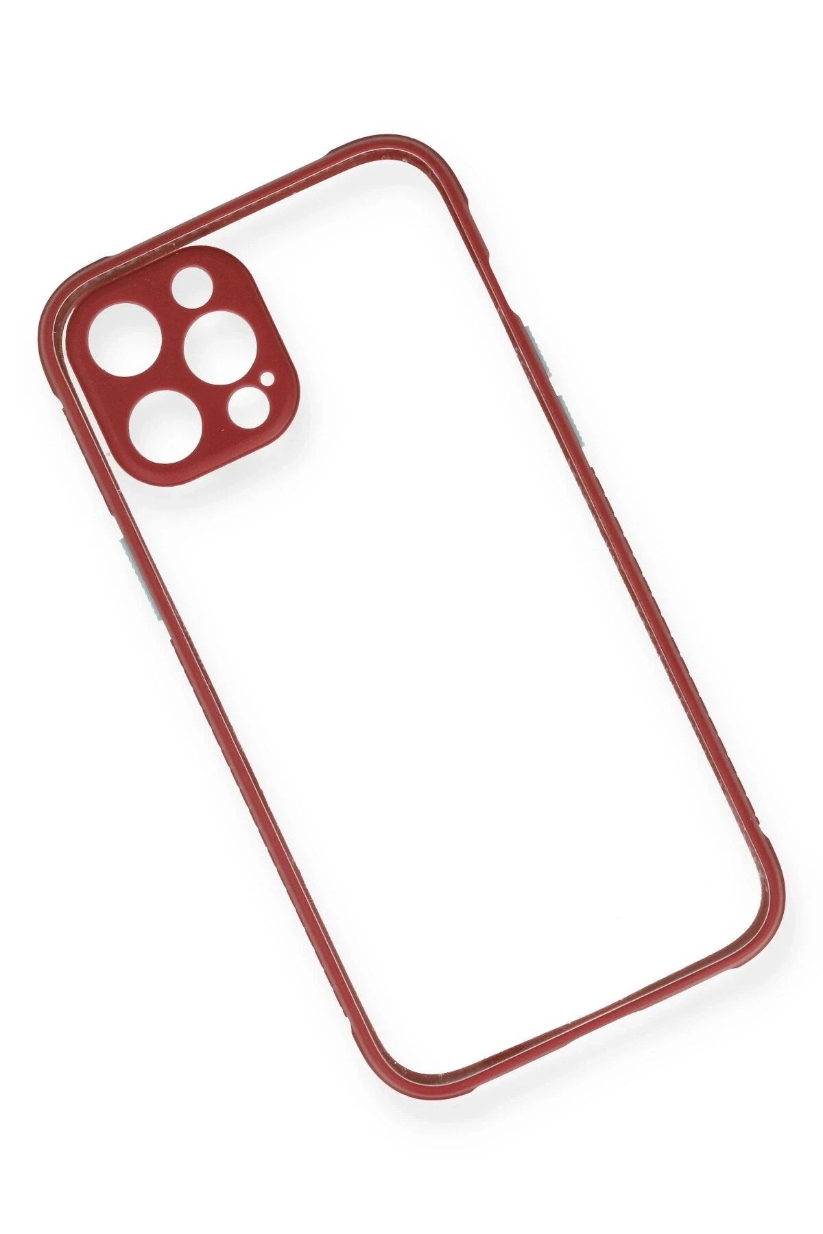 Mey İthalat® iPhone 12 Pro Kılıf Miami Şeffaf Silikon - Fuşya