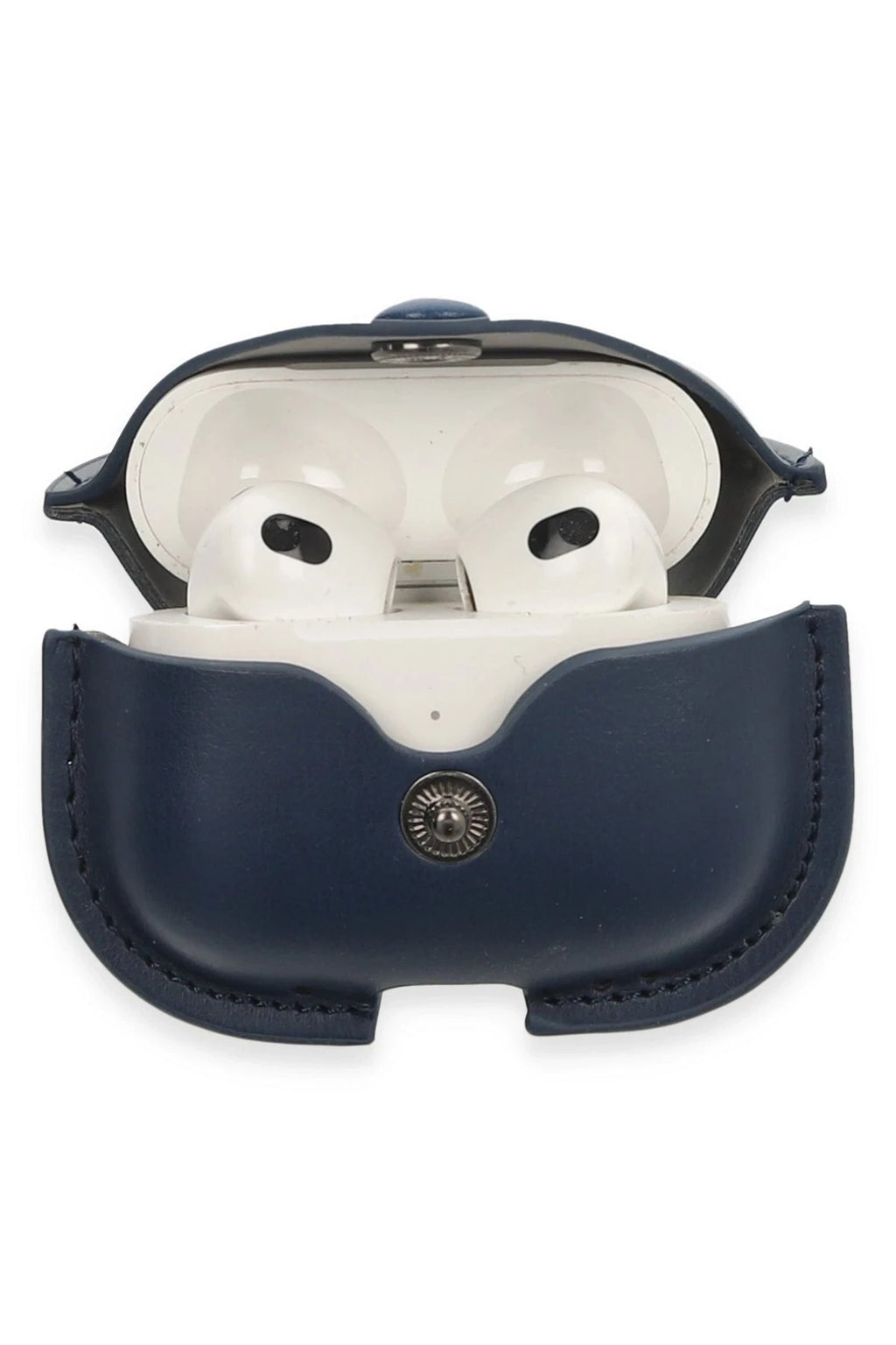 Mey İthalat® Airpods 3 (3.nesil) Çanta Deri Kılıf - Lacivert